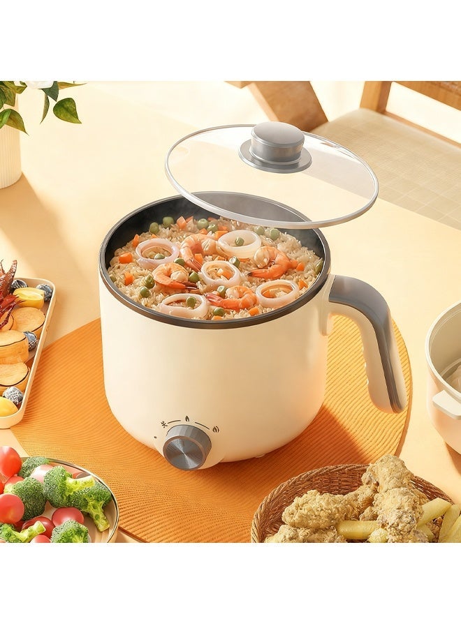 2L Multi-functional Electric Cooker, 300-600W Portable Travel Electric Cooker, Can Be Used for Cooking Noodles, Stir-frying, Hot Pot, and Soup Making. - Image 4
